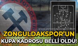 Zonguldakspor FK'nın kupa maçı kadrosu belli oldu!