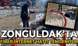 Zonguldak'ta fiber internet hattı yenileniyor