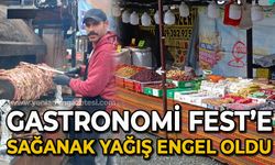 Gastronomi Fest'e sağanak yağış engel oldu