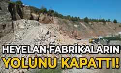 Zonguldak'ta heyelan: Fabrikaların yolu kapandı