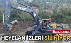 Zonguldak'ta heyelanın izleri siliniyor