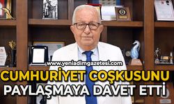 Halil Posbıyık, Cumhuriyet coşkusunu paylaşmaya davet etti