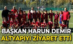 Zonguldakspor Kulüp Başkanı Harun Demir altyapıyı ziyaret etti