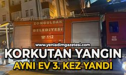 Korkutan yangın: Aynı ev 3. kez yandı