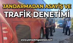 Jandarma ekiplerinden Trafik ve Asayiş Denetimi