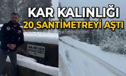 Kar kalınlığı 20 santimetreyi aştı