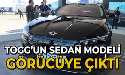 TOGG'un sedan modeli ilk kez görücüye çıktı