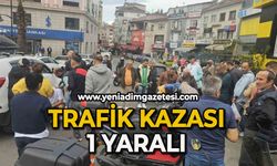 Trafik kazası; 1 yaralı