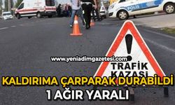 Kaldırıma çarparak durabildi: 1 ağır yaralı