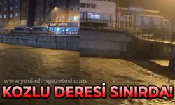 Kozlu Deresi'nde sınırda: Su seviyesi yükseldi!