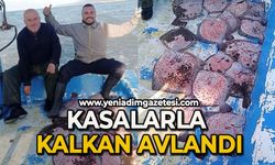 Kasalarla kalkan avladılar