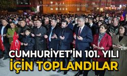 Cumhuriyet'in 101. yılı için toplandılar