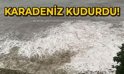 Karadeniz kudurdu: Dalgalar mendireği dövdü!