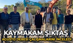 Kaymakam Ruveyda Kahraman Şıktaş dere ıslah çalışmalarını inceledi