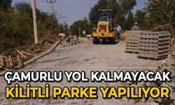 Çamurlu yol kalmayacak: Kilitli parke yapılıyor