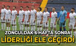 Zonguldakspor 6 hafta sonra liderliği ele geçirdi