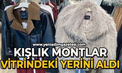 Kışlık montlar vitrindeki yerini aldı