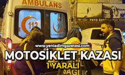 Motosiklet kazası: 1 yaralı