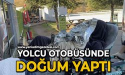 Yolcu otobüsünde doğum yaptı