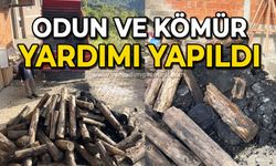 İhtiyaç sahiplerine odun ve kömür yardımı yapıldı