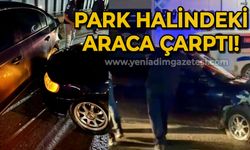 Park halinde araca çarptı!