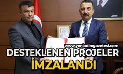 Desteklenen projeler imzalandı