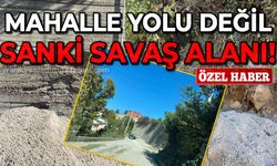 Mahalle yolu değil sanki savaş alanı: Vatandaş isyan ediyor!