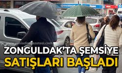 Zonguldak'ta şemsiye satışları başladı