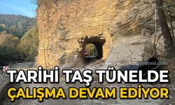 Tarihi Taş Tünel'de çalışmalar devam ediyor