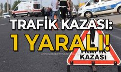 Trafik kazası: 1 yaralı