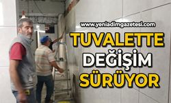 Tuvalette değişim sürüyor