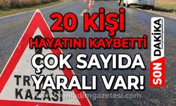 Bakanlık açıkladı: 20 kişi hayatını kaybetti, bin 716 kişi yaralandı!