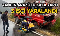 Yangın arazözü kaza yaptı : 3 yaralı