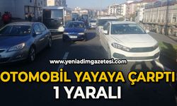 Otomobil yayaya çarptı: 1 yaralı