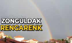 Zonguldak'ta gökyüzünde 7 renkli şölen