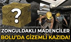 Zonguldaklı madenciler Bolu'da gizemli kazıda!