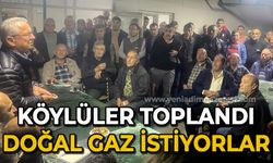 Köylüler toplandı: Belediyeye bağlanmak ve doğal gaz istiyorlar