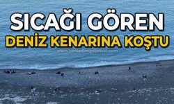 Zonguldak'ta sıcağı gören, deniz kenarına koştu