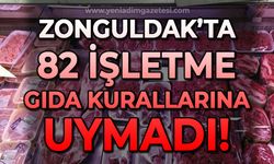 Zonguldak'ta 82 işletme gıda kurallarına uymadı!