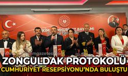 Zonguldak protokolü Cumhuriyet Resepsiyonu'nda buluştu