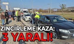 Zincirleme kaza: 3 yaralı