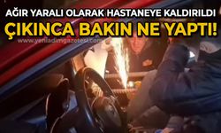 Hastaneye ağır yaralı olarak kaldırılan kazazede taburcu olunca itfaiyeye teşekkür etti