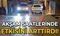 Sağanak yağış akşam saatlerinde etkisini arttırdı