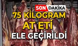 75 kilogram at eti ele geçirildi!