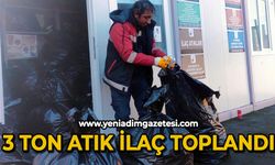 3 ton atık ilaç toplandı