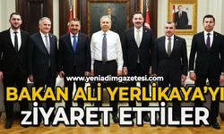 Bakan Ali Yerlikaya'yı ziyaret ettiler