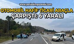 Otomobil hafif ticari araçla çarpıştı: 6 yaralı