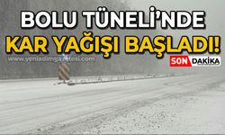 Bolu Dağı'nda beklenen kar başladı