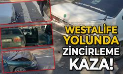 Westalife Avm yolunda zincirleme kaza