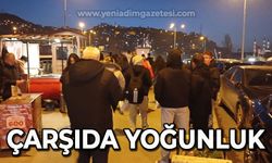 Zonguldak'ta akşam hareketliliği: Çarşıda yoğunluk var